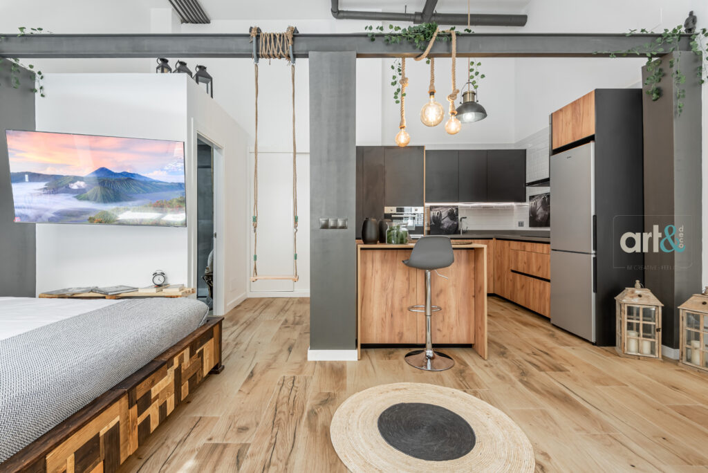 loft estudio art&deco Málaga decoración